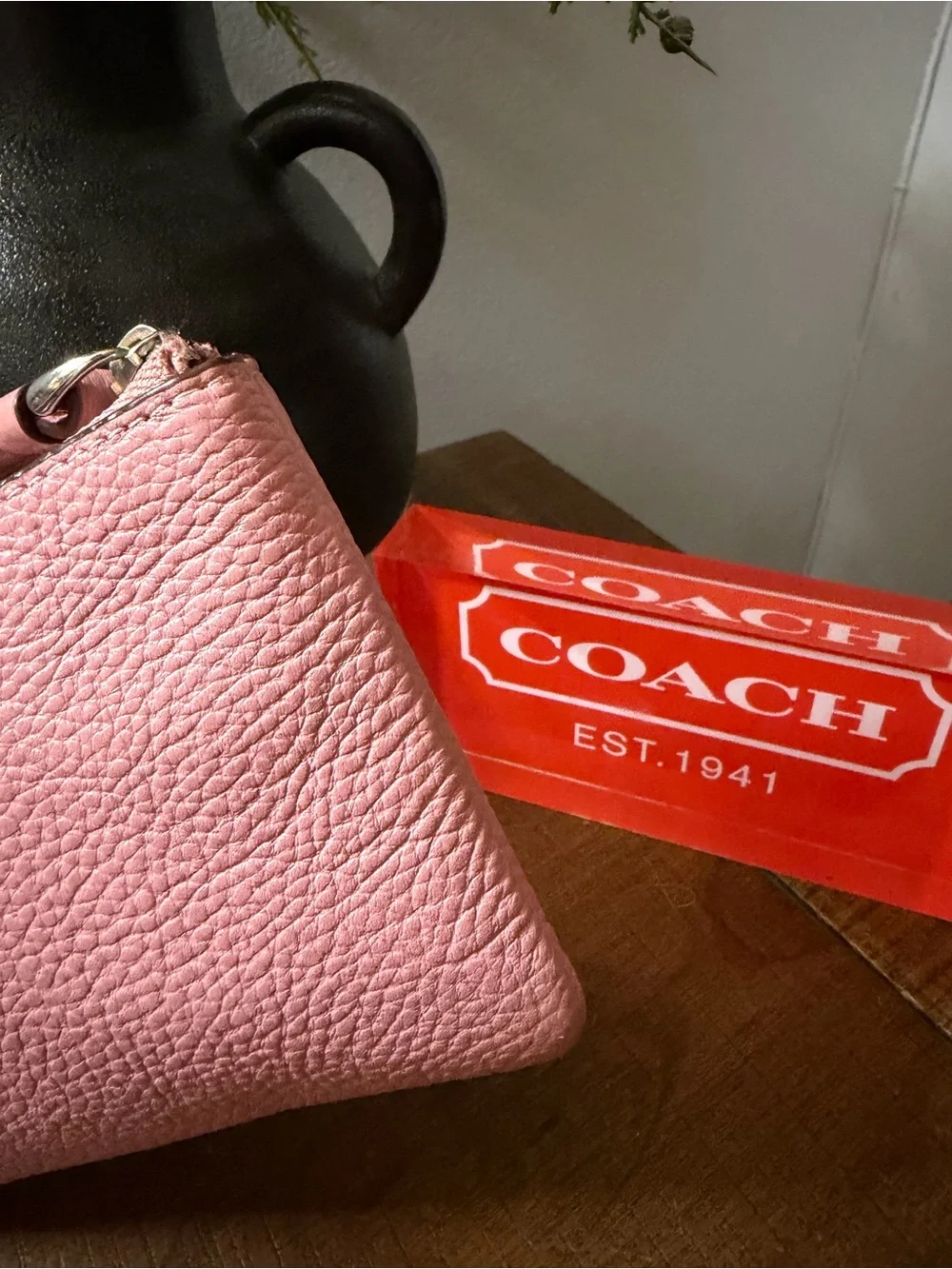 Coach Pink Sundae Wristlet